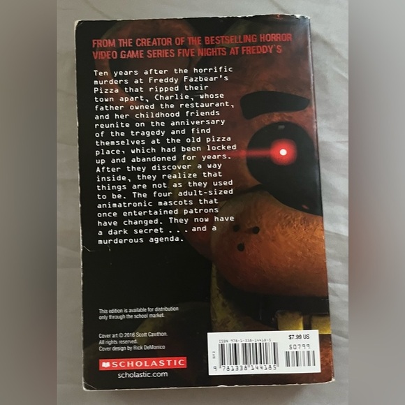 Five Nights at Freddy’s The Silver‎ Eyes Paperback Book - Picture 2 of 3